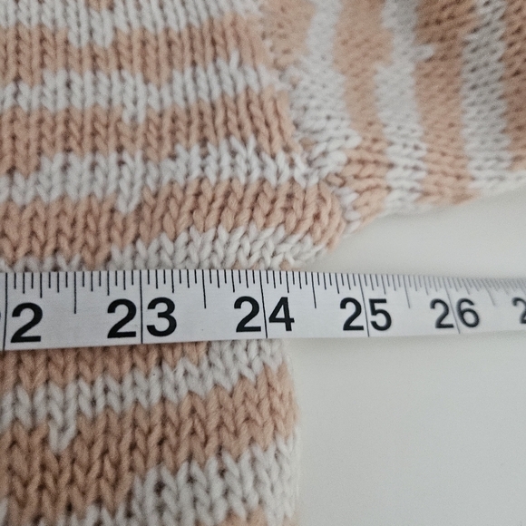 Women's Drop Shoulder Fringe Detail Striped Sweater Sz XXL. NWT - Picture 8 of 10